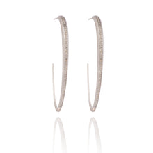 Load image into Gallery viewer, Long Damond Bali Earrings In Pure Silver