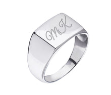 Load image into Gallery viewer, Men's Signet Ring/ Boy friend ring In Sterling Silver