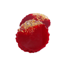 Load image into Gallery viewer, Red & Gold Specked Coasters