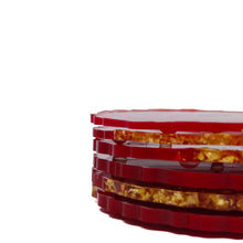 Load image into Gallery viewer, Red & Gold Specked Coasters