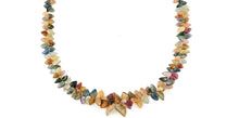Load image into Gallery viewer, Multicolour Tourmaline Leaf Necklace