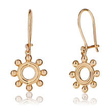 Load image into Gallery viewer, Golden Sun Dangly Earrings