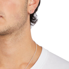 Load image into Gallery viewer, Men's 9 Carat White Gold Hoop/ Huggie Earring