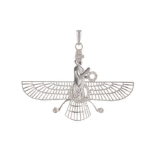 Load image into Gallery viewer, Wings Of An Angel Silver & Diamonds unisex