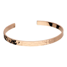 Load image into Gallery viewer, Hammered Silver Cuff available in Rose Gold plating
