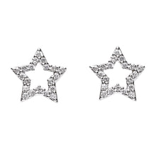 Load image into Gallery viewer, Twin Stars Diamond Earrings
