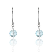 Load image into Gallery viewer, Aquamarine Drop Earrings March Birthstone