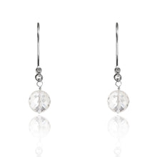 Load image into Gallery viewer, Clear Crystal Drop Earrings April Birthstone