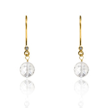 Load image into Gallery viewer, Clear Crystal Drop Earrings April Birthstone