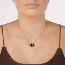 Load image into Gallery viewer, Green Tourmaline Necklace In Rose Gold
