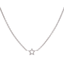 Load image into Gallery viewer, My Star Necklace In White Gold Extendable Chain