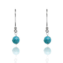 Load image into Gallery viewer, Turquoise Drop Earrings December Birthstone