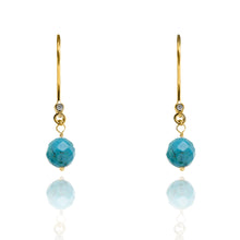 Load image into Gallery viewer, Turquoise Drop Earrings December Birthstone
