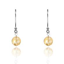 Load image into Gallery viewer, Yellow Topaz Drop Earrings November Birthstone