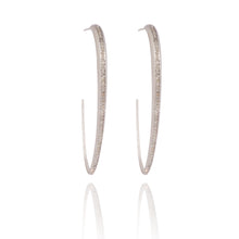 Load image into Gallery viewer, Long Damond Bali Earrings Gold Plated On Silver
