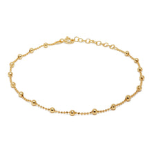 Load image into Gallery viewer, Yellow Gold Beaded Anklet

