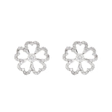 Load image into Gallery viewer, Twin Flowers Diamond Earrings
