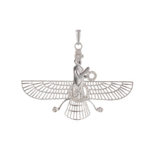 Load image into Gallery viewer, Wings Of An Angel Silver &amp; Diamonds unisex
