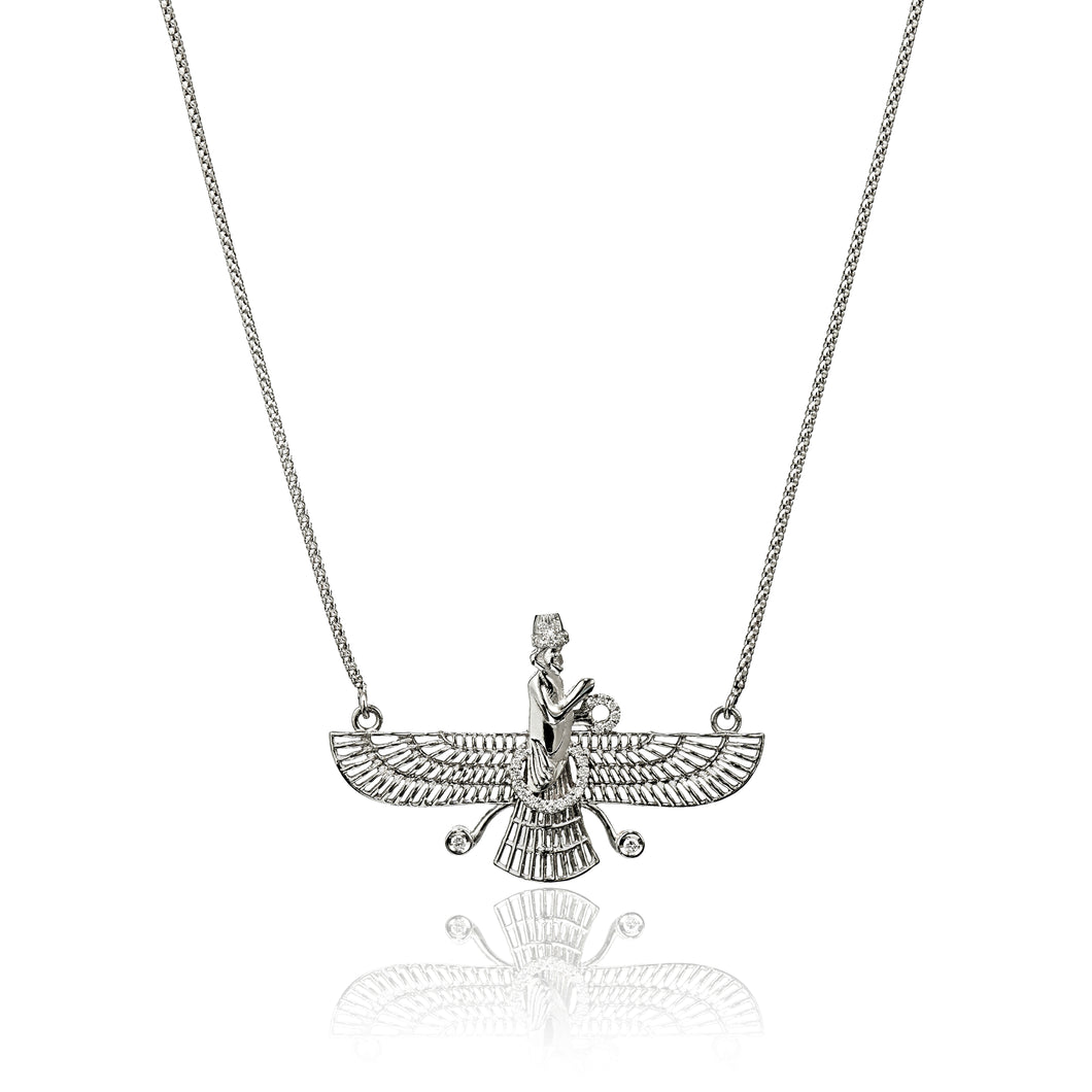 Wings Of An Angel In 18 Carat White Gold & Diamonds