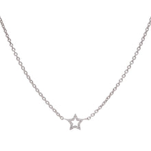 Load image into Gallery viewer, My Star Necklace In White Gold Extendable Chain
