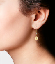 Load image into Gallery viewer, Yellow Topaz Drop Earrings November Birthstone
